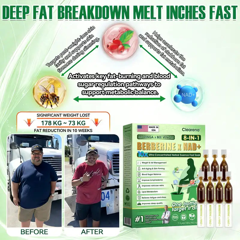 𝐎𝐟𝐟𝐢𝐜𝐢𝐚𝐥 𝐔𝐒 𝐒𝐭𝐨𝐫𝐞   |  𝐂𝐥𝐞𝐚𝐫𝐞𝐧𝐚® Moringa · Bee Venom · Berberine × NAD+ Eight-in-one 10× Ultra🧑‍⚕️Concentrated Herbal Essence Foot Soak — 𝐎𝐧𝐜𝐞 𝐃𝐚𝐢𝐥𝐲, 𝐕𝐢𝐬𝐢𝐛𝐥𝐞 𝐑𝐞𝐬𝐮𝐥𝐭𝐬 𝐢𝐧 𝟕 𝐃𝐚𝐲𝐬