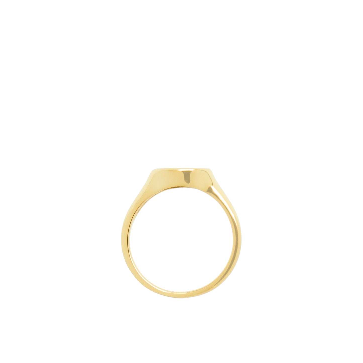 multi shape pave signet ring